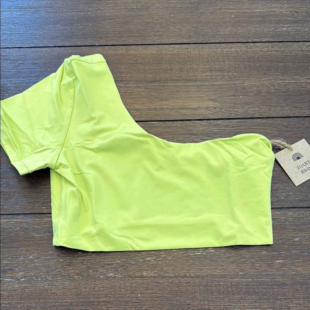 Toast Swim Signature One Shoulder Crop Top Size XS - Picture 3 of 8